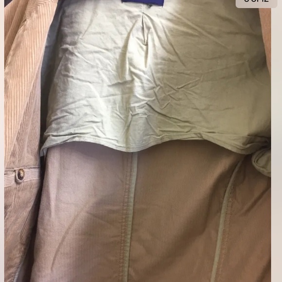 Guess Men’s Corduroy Sport Jacket Blazer Distressed Style Light Tan 2 Button M - Picture 5 of 12